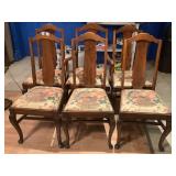 6 Vintage Dining Chairs