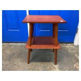 Wooden 2 Tier Stand Approx 25.5' Tall