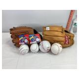Spalding & Rawlins Mitts & Balls