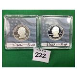 2 - 2009 Washington Quarter Silver Proofs