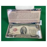 1928 2 Dollar Red Seal Note