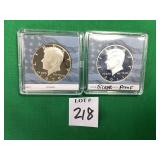 1 -1979, 1 -2011 Kennedy Half Dollar Silver Proofs