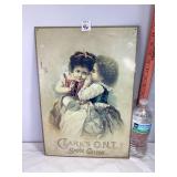 Metal Clarks Cotton Sign