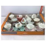 Assorted Teacups & Saucers