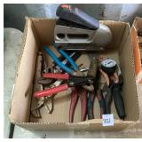 Assorted Pliers & Stapler