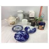 Tins, Teapot, Vase & Misc