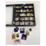 Assorted Pins & Key Chains