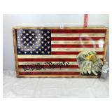 Wooden US Flag Wall Hanging