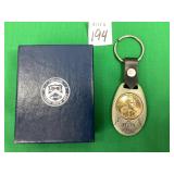 US Mint Keychain w/Sacagawea $1 Coin