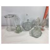Glass S&P, Perfume Bottle & Trinket Boxes