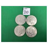 4 - 1970s Ike $1 Coins