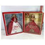 2010 & 2014 Holiday Barbies