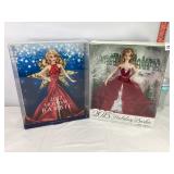 2015 & 2017 Holiday Barbies