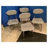 4 - Childs Metal Chairs