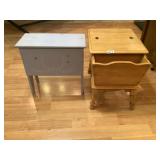 Magazine Table & Wooden Storage Box