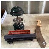 Traincars, Machete & Coleman Lantern