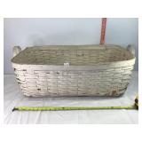 Large Wooden Basket, Damaged as Pictured