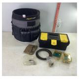 Bucket & Tool Organzier & Small Toolbox w/Contents