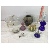 Glass Bowls, Vases & Misc