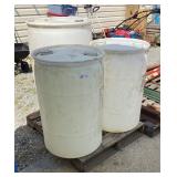 3 White Barrels