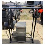 Clothes Rack & Rolling Organizer