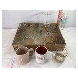 Assorted Glasses & Cups