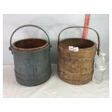Vintage Wooden Buckets