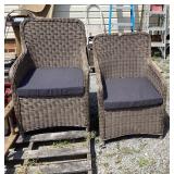2 Wicker Outdoor Chairs