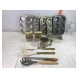 Cupcake Tins, Jelly Jars, Utensils & Misc