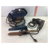 Craftsman 3/8' Drill, GMC Compound Miter Saw, Misc