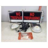 Metal No Trespassing Signs, Respirators & Misc