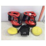 Bauer 20v 6' Orbital Buffers w/ 1 Charger, No Batt