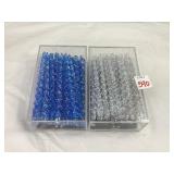 Blue & White Icicle Ornaments