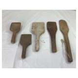Vintage Wooden Butter Paddles