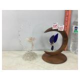 Glass Hummingbirds w/Hangers