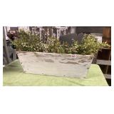 Primitive Wooden Flower Box w/Tin Bottom