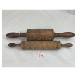 Vintage Wooden Butter Rollers