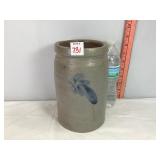 Stoneware Crock w/Blue Motif