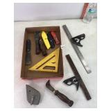 Squares, Chalk Line, Cutters & Misc