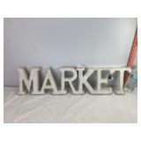 Wooden Market Sign
