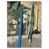 Poles, Sledge Hammer and T's