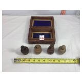 Antique Miniature Wooden Butter Molds