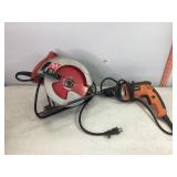 Skil Saw & Ridgid Drill