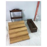 Spice Rack, Spice Shelves & Wooden Box