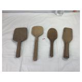 Antique Wood Butter Paddles