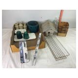 Bird House, Strawberry Baskets, Insulators & Misc