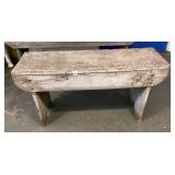 Antique Wooden Bench Approx 36' Wide