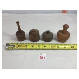 Antique Miniature Wooden Butter Molds