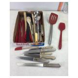 Assorted Knives & Kitchen Utensils
