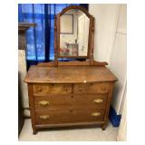 Antique Dresser and Mirror
